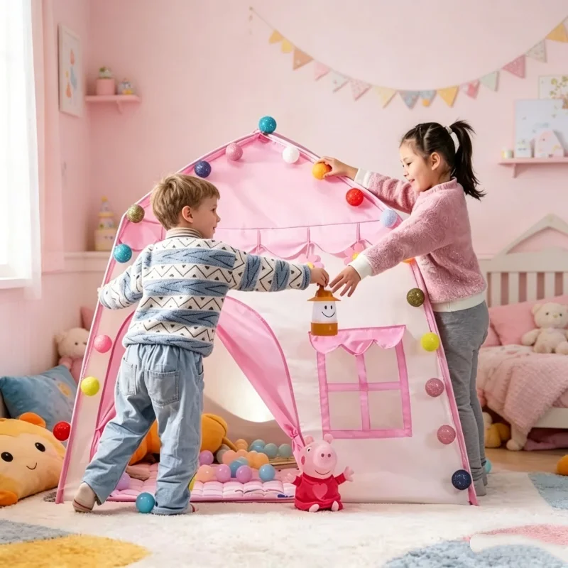 Kids Outdoor Playhouse - Kids Portable Space Play Tent Activity