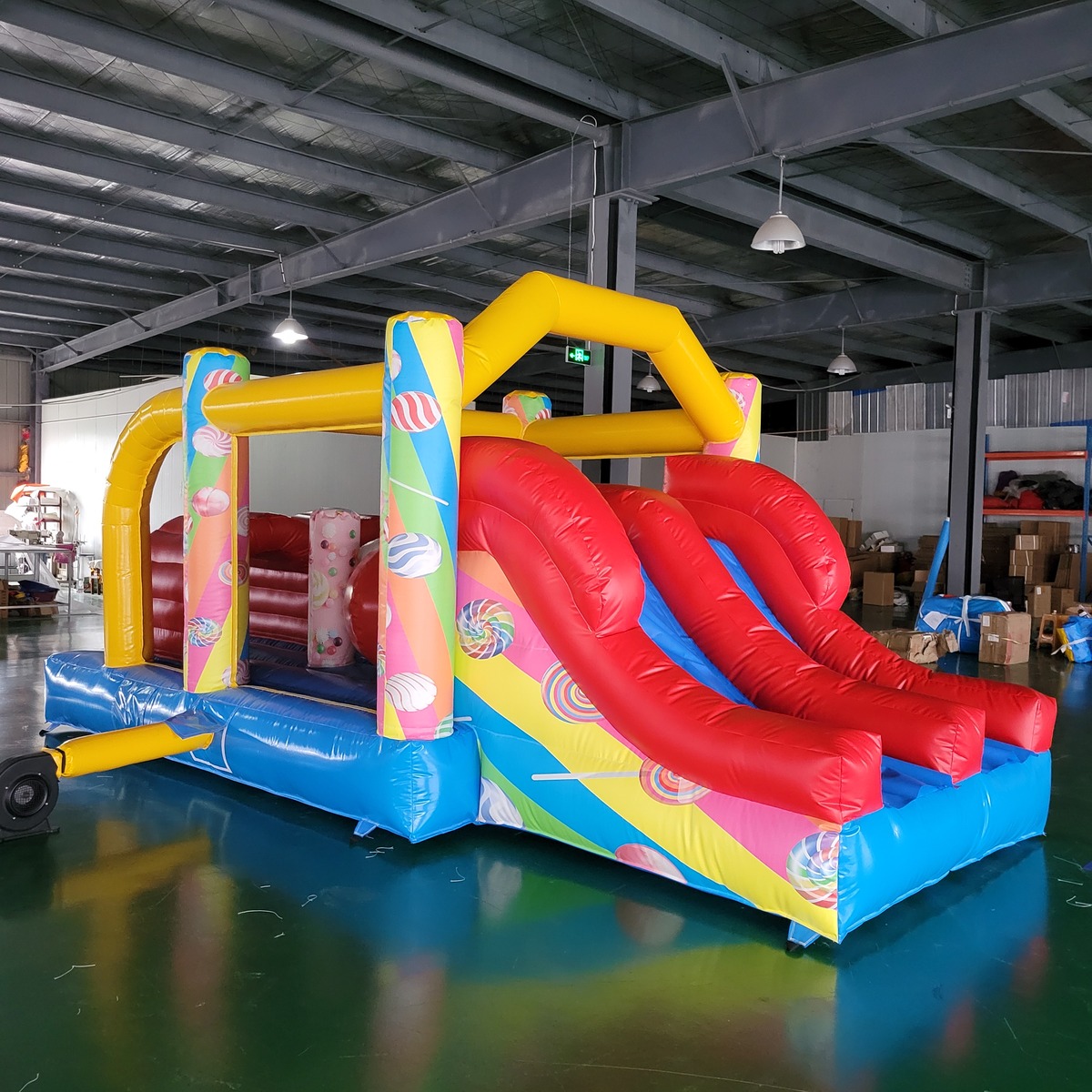 Kids Outdoor Slide - Commercial PVC Tarpaulin Kids Inflatable Castle