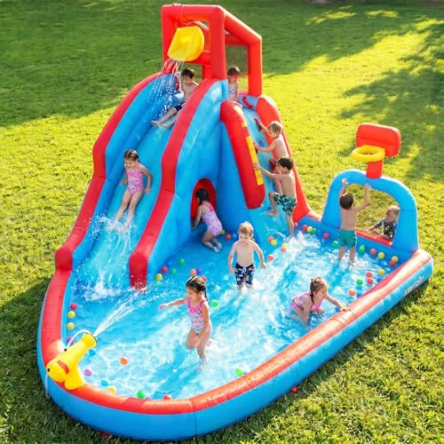 Backyard outdoor water slide i - Kids Outdoor Climbing 评论和价格