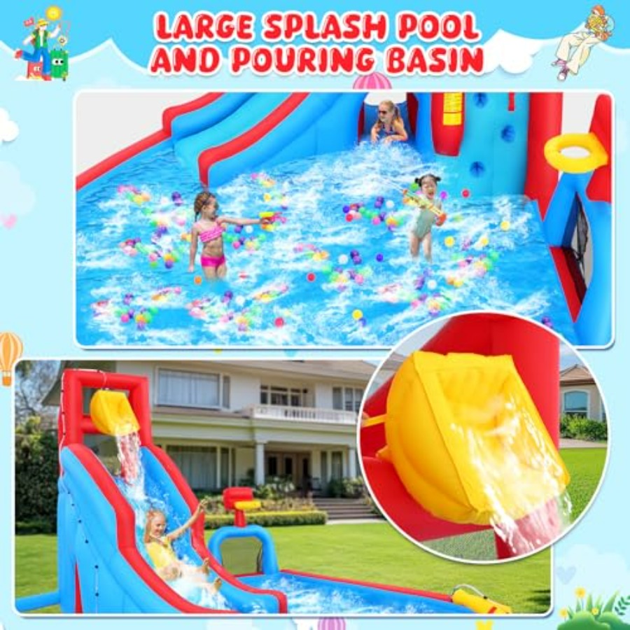 Backyard outdoor water slide i - Kids Outdoor Climbing 评论和价格