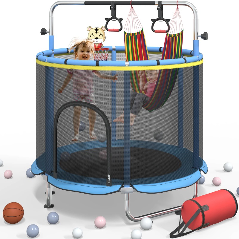5FT Toddler Trampoline 8-in-1  - Kids Indoor Outdoor Trampoline 评论和价格