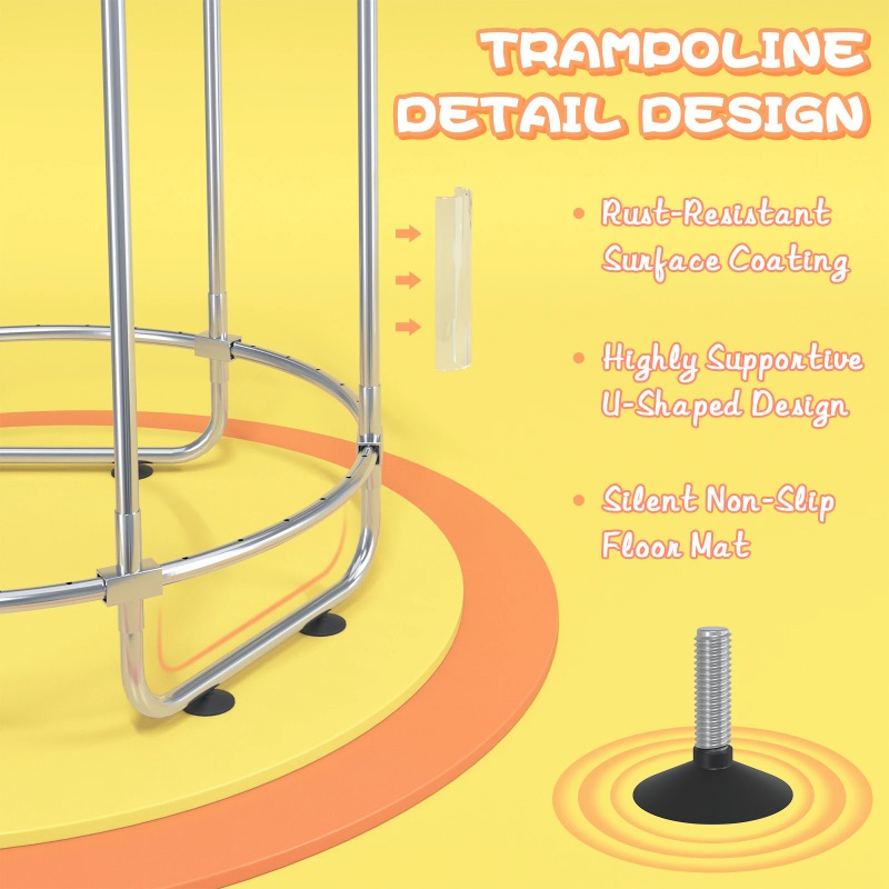 5FT Toddler Trampoline 8-in-1  - Kids Indoor Outdoor Trampoline 评论和价格