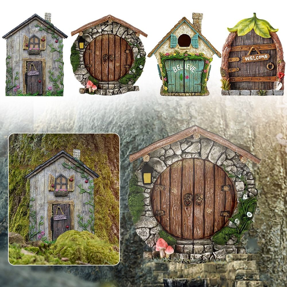 Engraved Design Wooden Miniatu - Kids Outdoor Fairy Garden 评论和价格