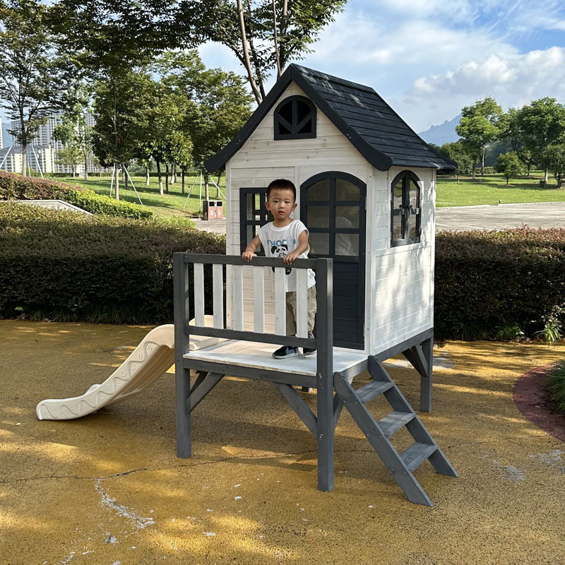 Outdoor large slide kids woode - Kids Outdoor Treehouse 评论和价格