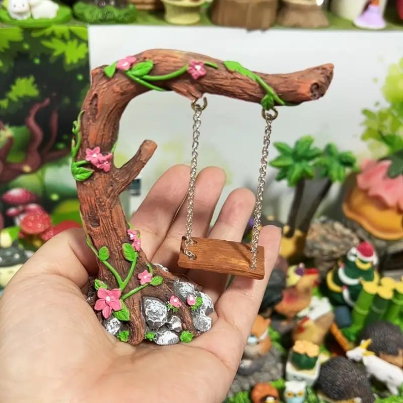 Miniature Fairy Garden Swing S - Kids Outdoor Fairy Garden 评论和价格