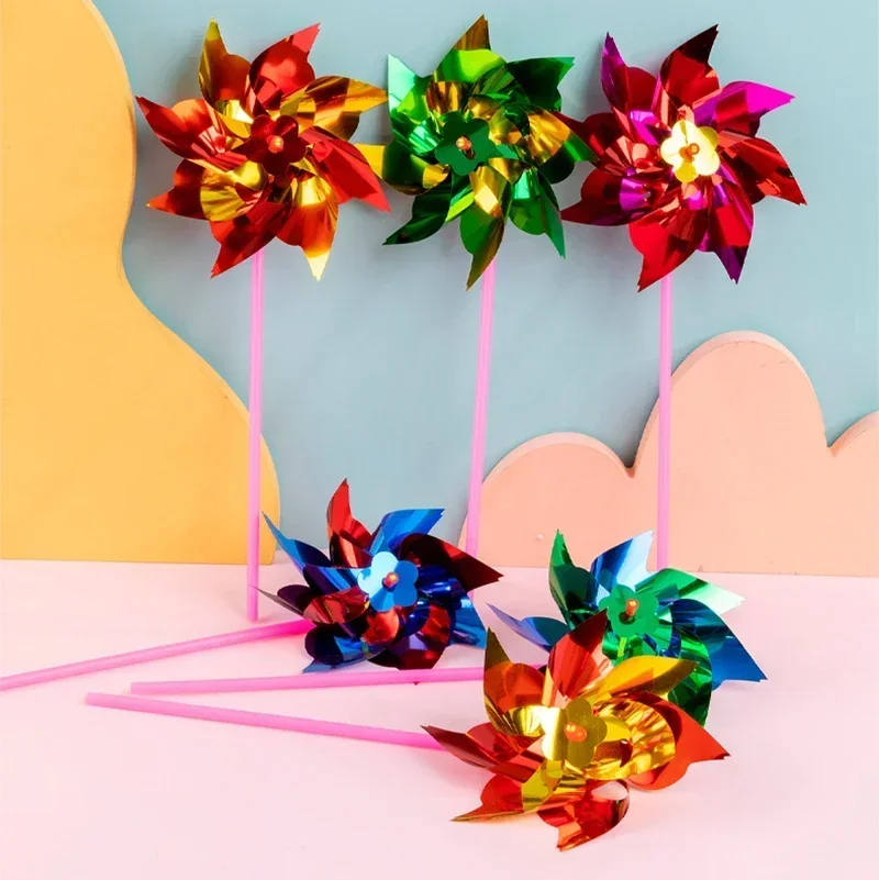 50Pcs Sequin Windmill Pinwheel - Outdoor Kids In An Indoor World 评论和价格