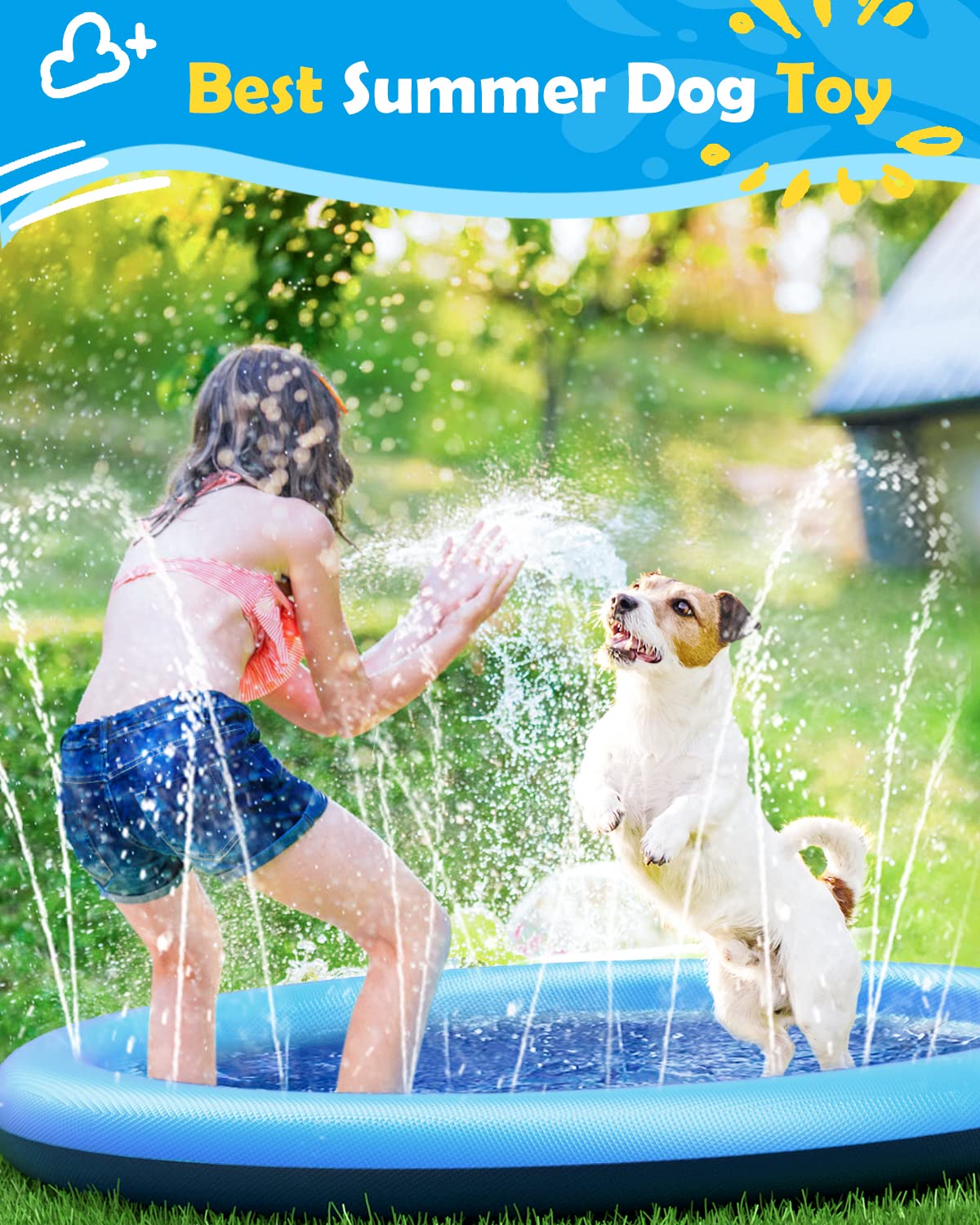 Dog Splash Pad Thick Sprinkler - Sprinkler Splash Pad 评论和价格