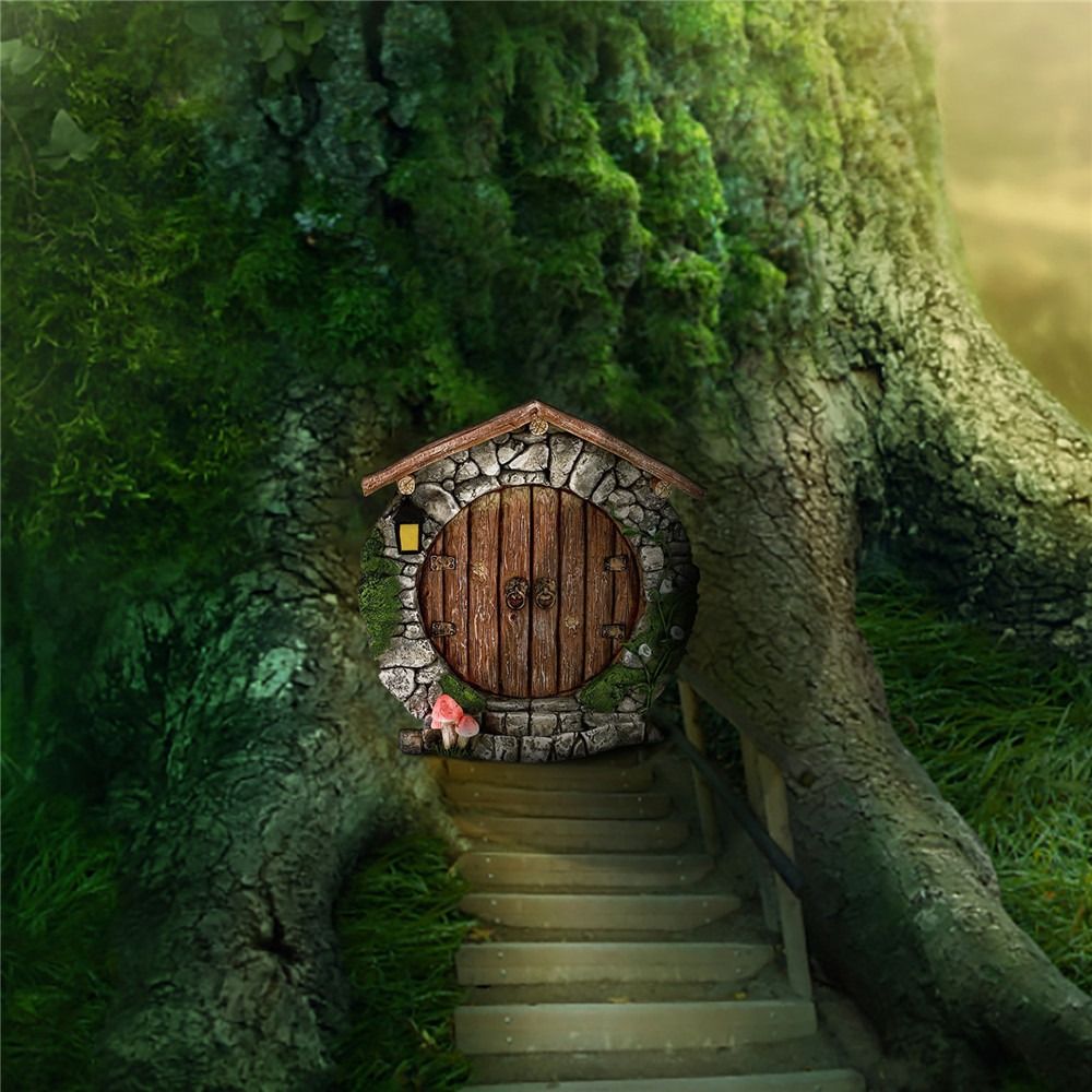 Engraved Design Wooden Miniatu - Kids Outdoor Fairy Garden 评论和价格