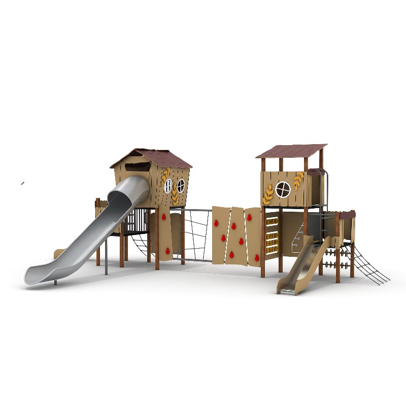 Wooden Outdoor Playground Set  - Kids Outdoor Slide Set 评论和价格