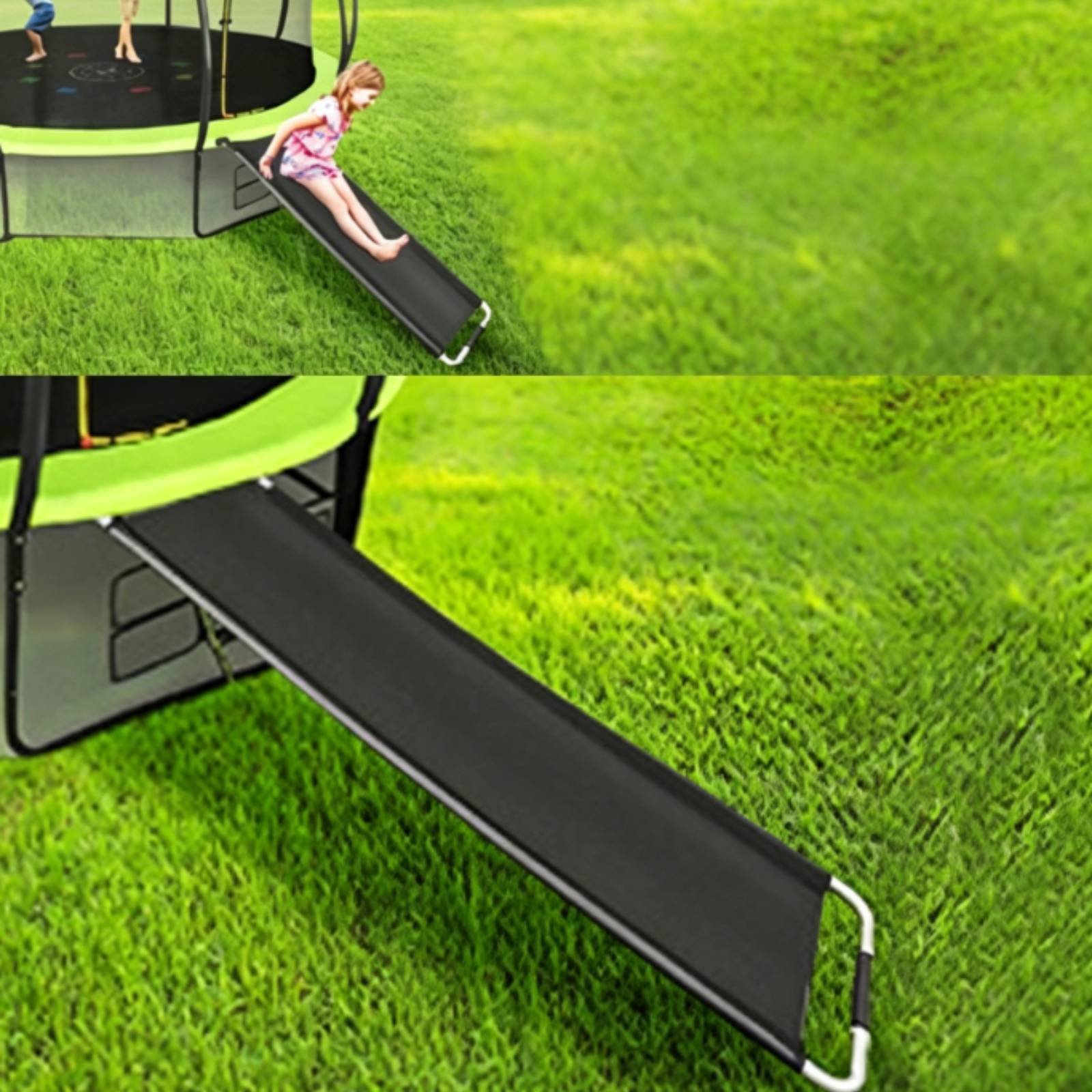 Kids Trampoline with Slide Ind - Kids Indoor Outdoor Trampoline 评论和价格