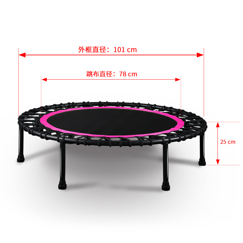 40 Inch Silent Rebounder Tramp - Kids Indoor Outdoor Trampoline 评论和价格