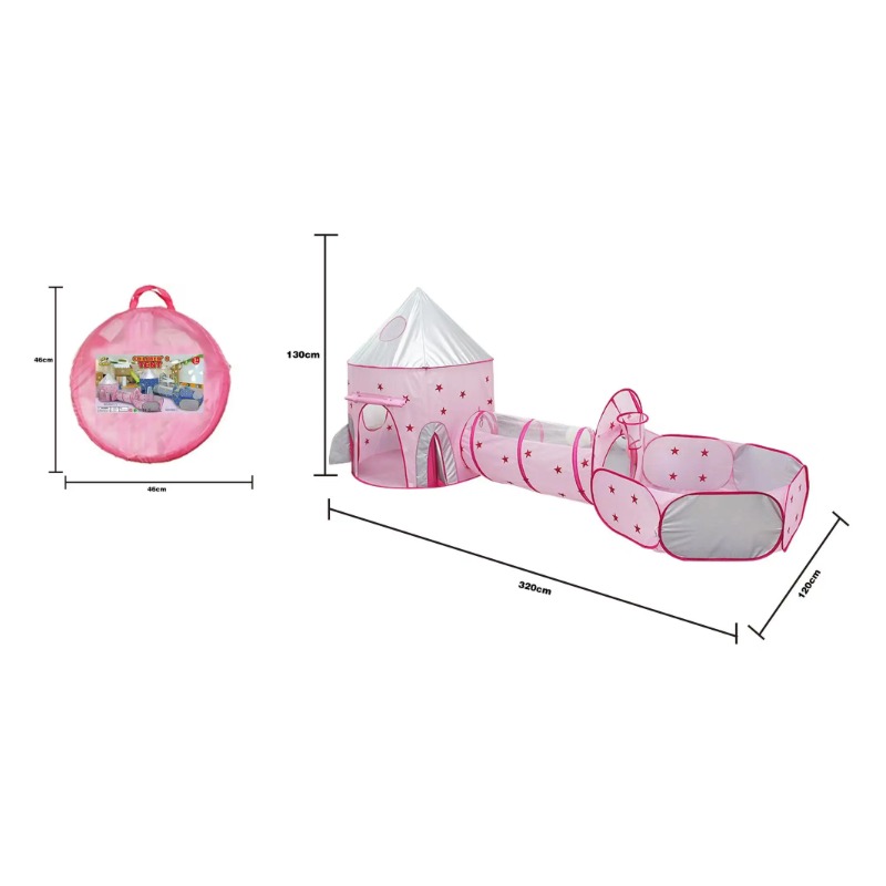 3 in 1 Kids Tent House Portabl - Outdoor Kids In An Indoor World 评论和价格