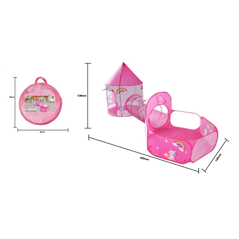 3 in 1 Kids Tent House Portabl - Outdoor Kids In An Indoor World 评论和价格
