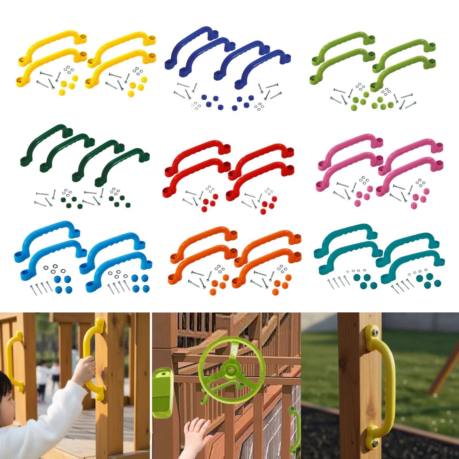 4x Climbing Handles Easy to In - Kids Outdoor Treehouse 评论和价格
