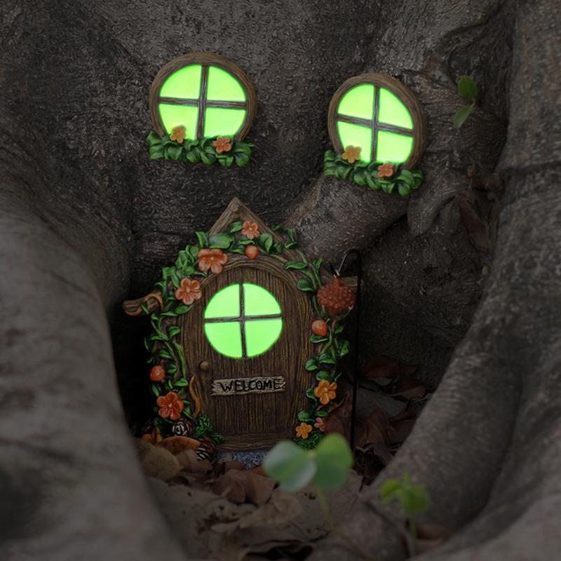 Fairy Door Windows for Trees   - Kids Outdoor Fairy Garden 评论和价格