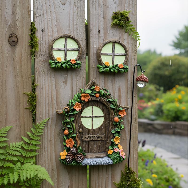 Fairy Door Windows for Trees   - Kids Outdoor Fairy Garden 评论和价格