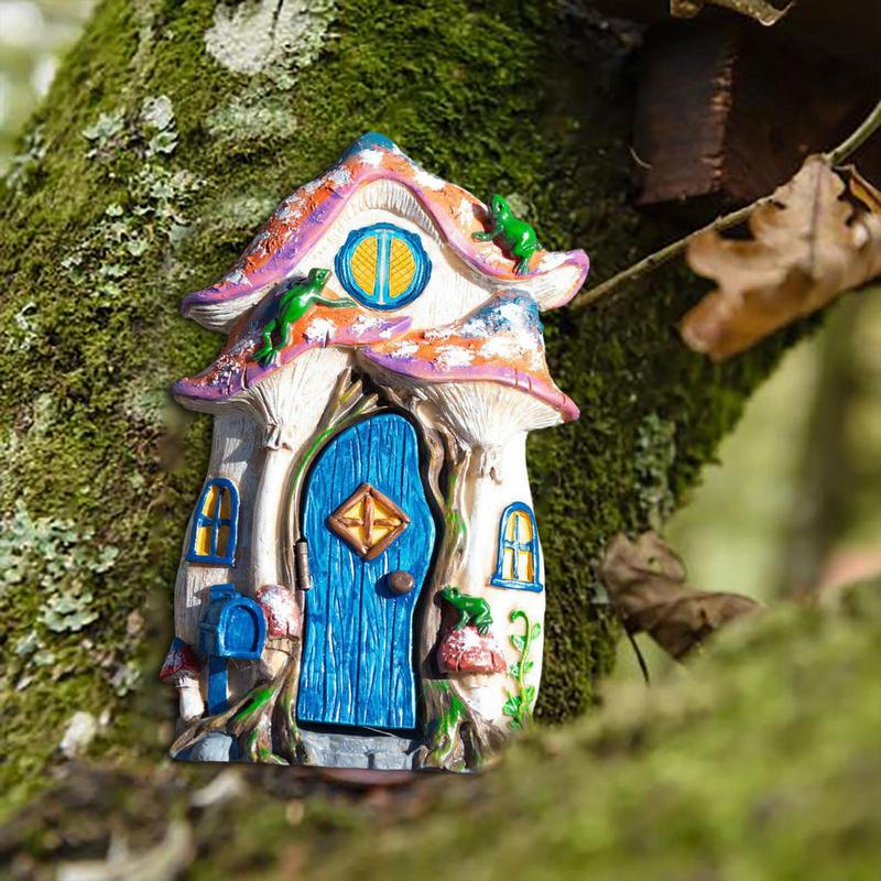 Fairy Garden House Wooden Tree - Kids Outdoor Fairy Garden 评论和价格