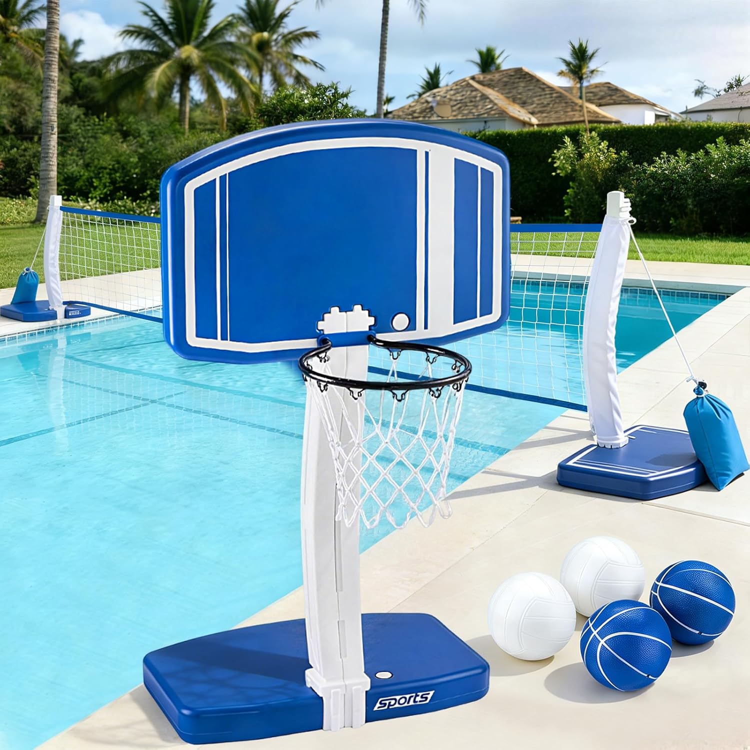 Above Ground Pool Basketball H - Outdoor Kid 评论和价格