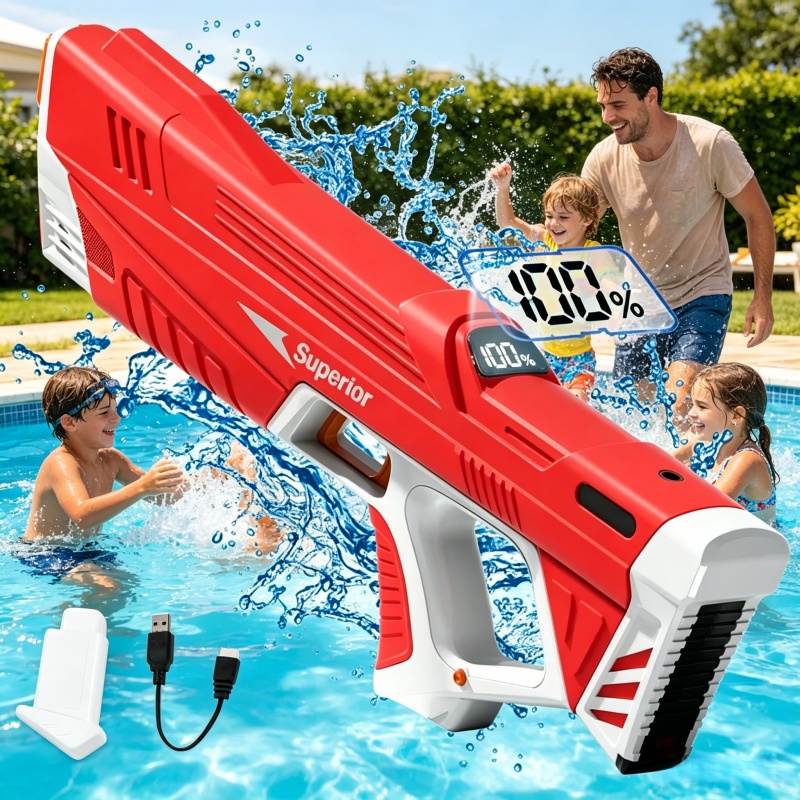 Electric Continuous Shooting W - Water Gun Soaker 评论和价格