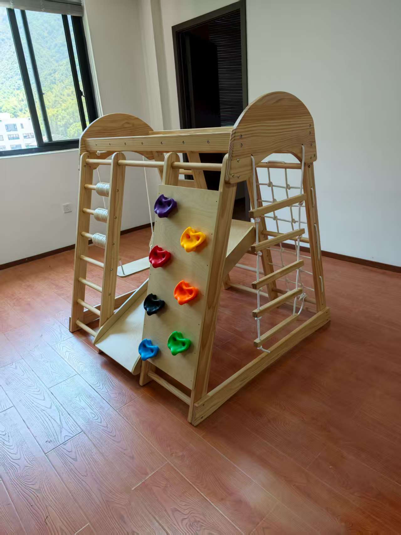 Wooden Kids Climbing Frame Lad - Kids Outdoor Climbing 评论和价格