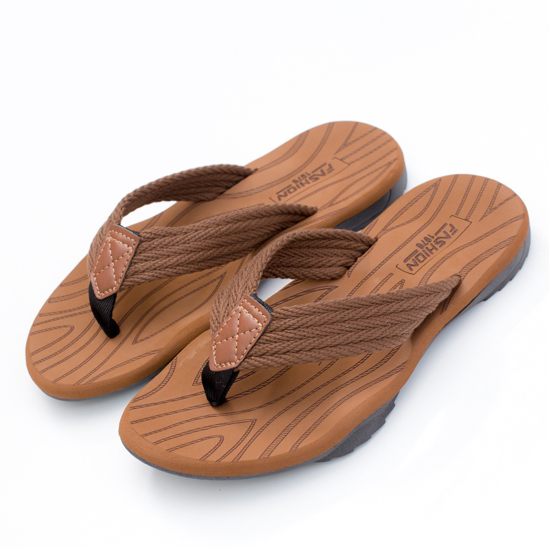Men's Woven Striped Flip-flops - Kids Outdoor Climbing 评论和价格