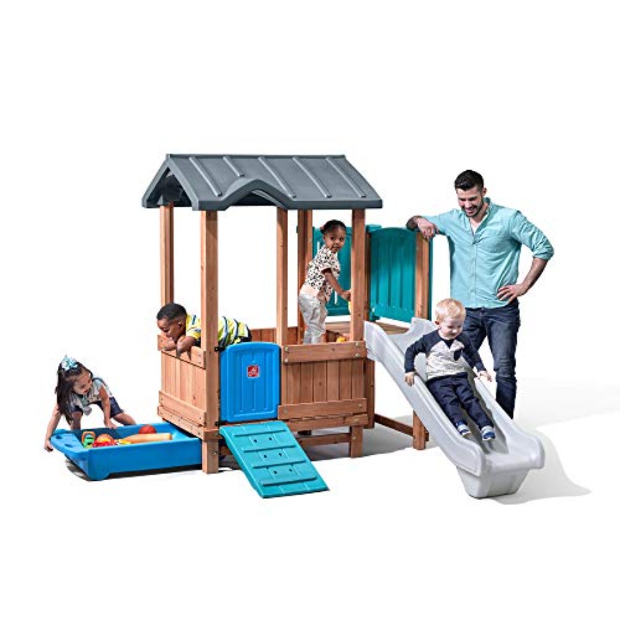 Woodland Adventure Playhouse & - Kids Outdoor Playhouse 评论和价格