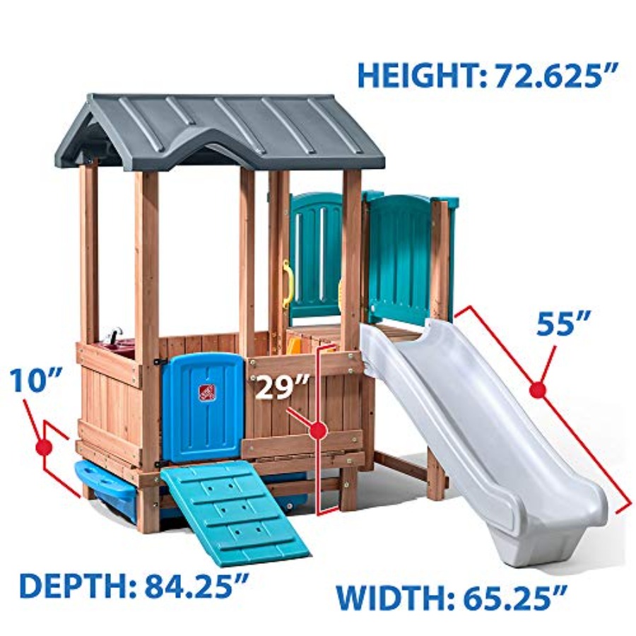 Woodland Adventure Playhouse & - Kids Outdoor Playhouse 评论和价格