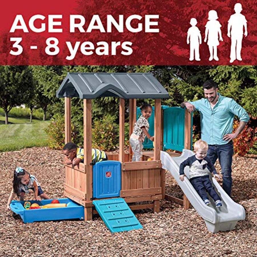 Woodland Adventure Playhouse & - Kids Outdoor Playhouse 评论和价格
