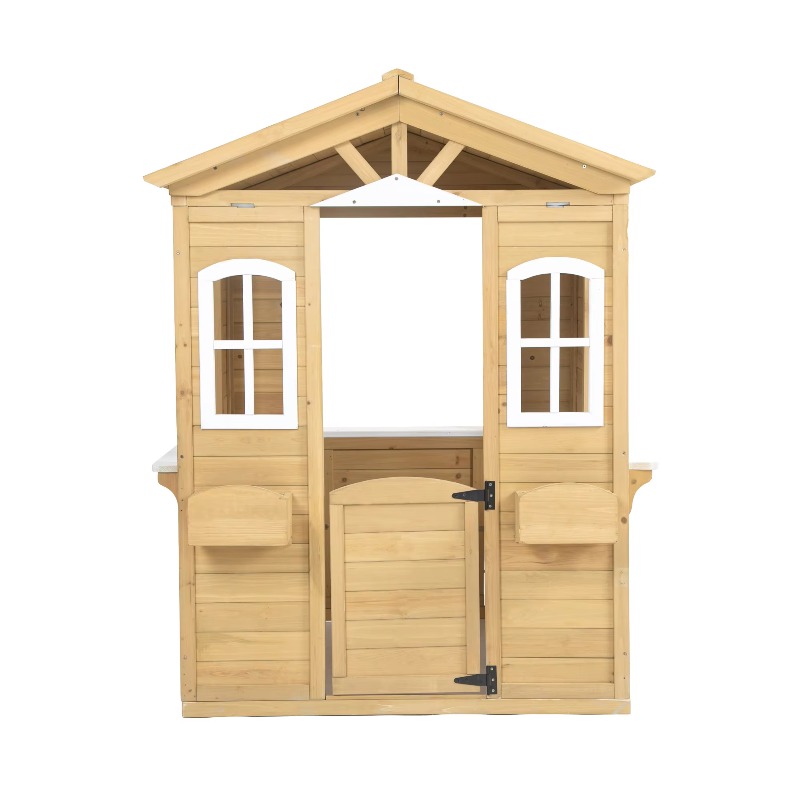 Modern Classic Solid Wood Play - Kids Outdoor Playhouse 评论和价格