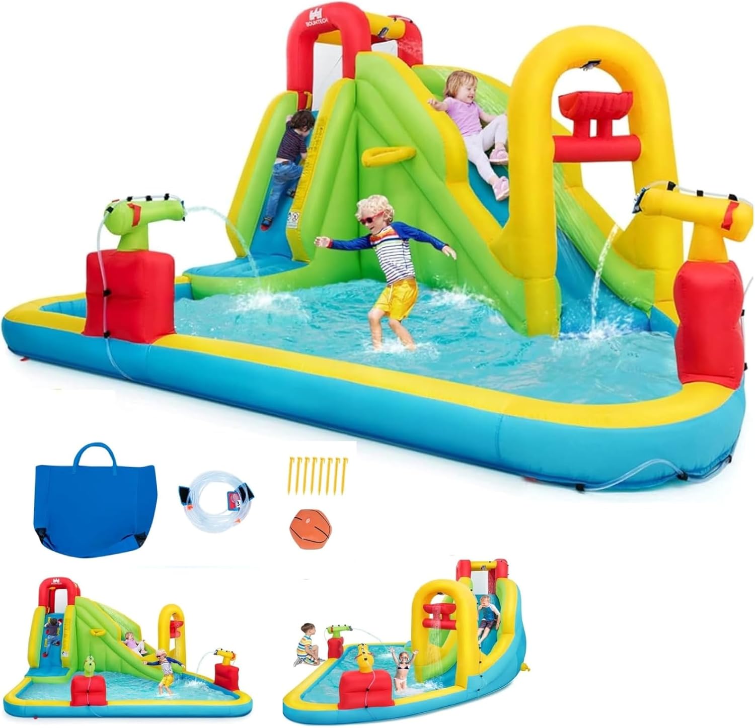Mega Inflatable Water Park Bou - Kids Outdoor Climbing 评论和价格
