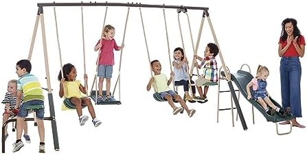 view Outdoor Play Kids Metal B - Kids Outdoor Slide Set 评论和价格