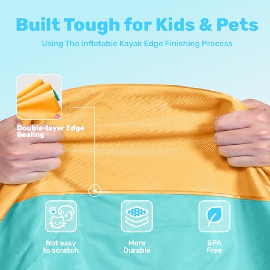 Outdoor water play mat for tod - Sprinkler Splash Pad 评论和价格
