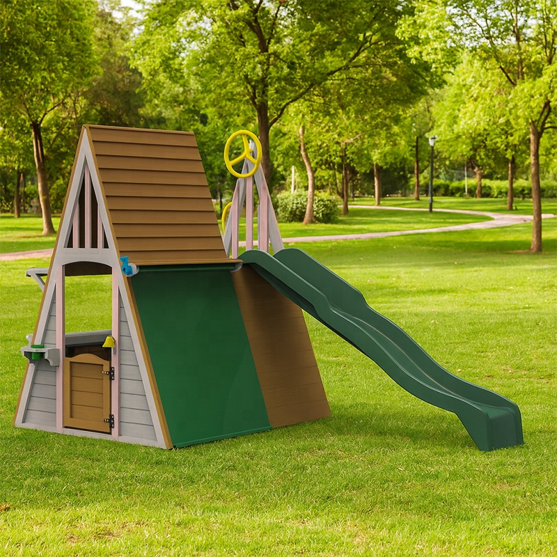 Kids Outdoor Playground Equipm - Kids Outdoor Playhouse 评论和价格