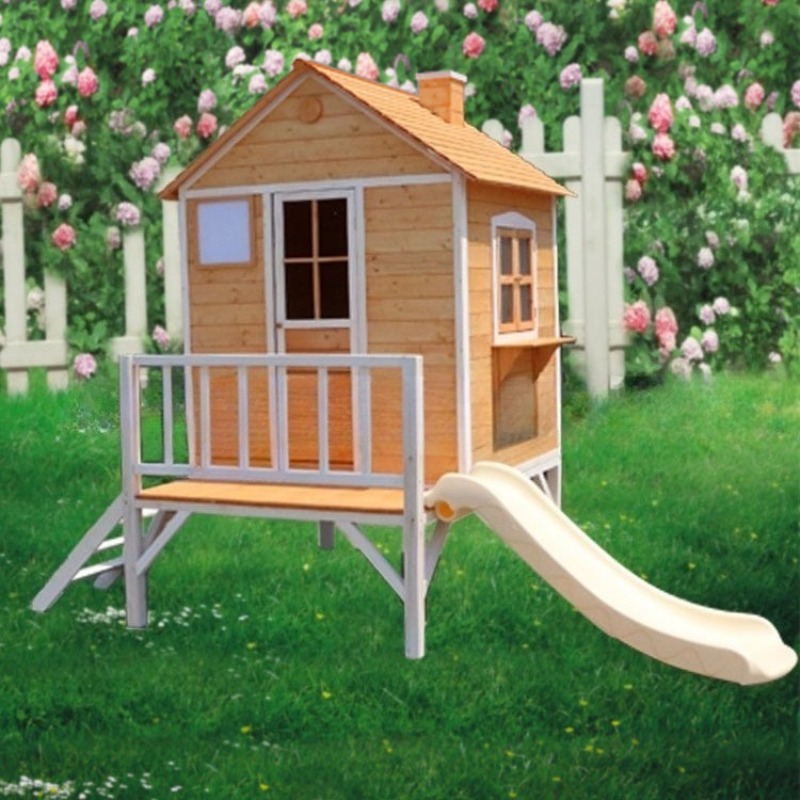 #Wooden Large Outdoor Toys Kid - Kids Outdoor Treehouse 评论和价格