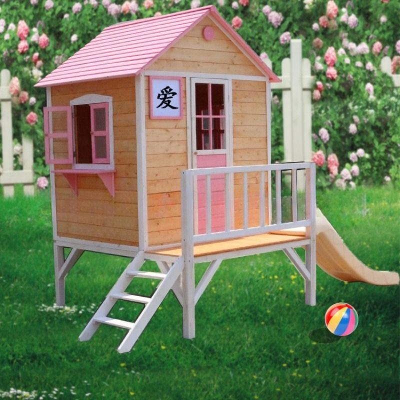 #Wooden Large Outdoor Toys Kid - Kids Outdoor Treehouse 评论和价格