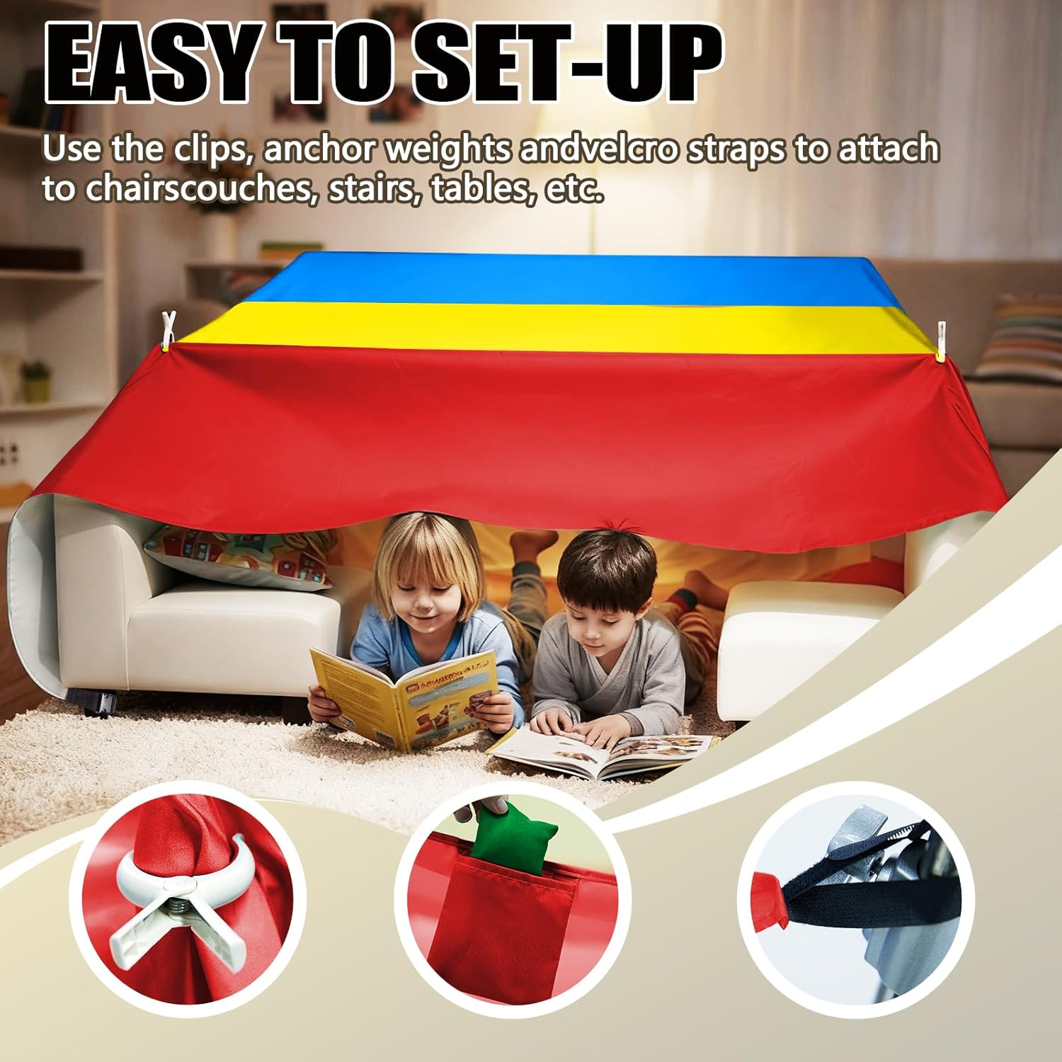 New Magic Kids Fort Building K - Kids Outdoor Fort Building Kit 评论和价格