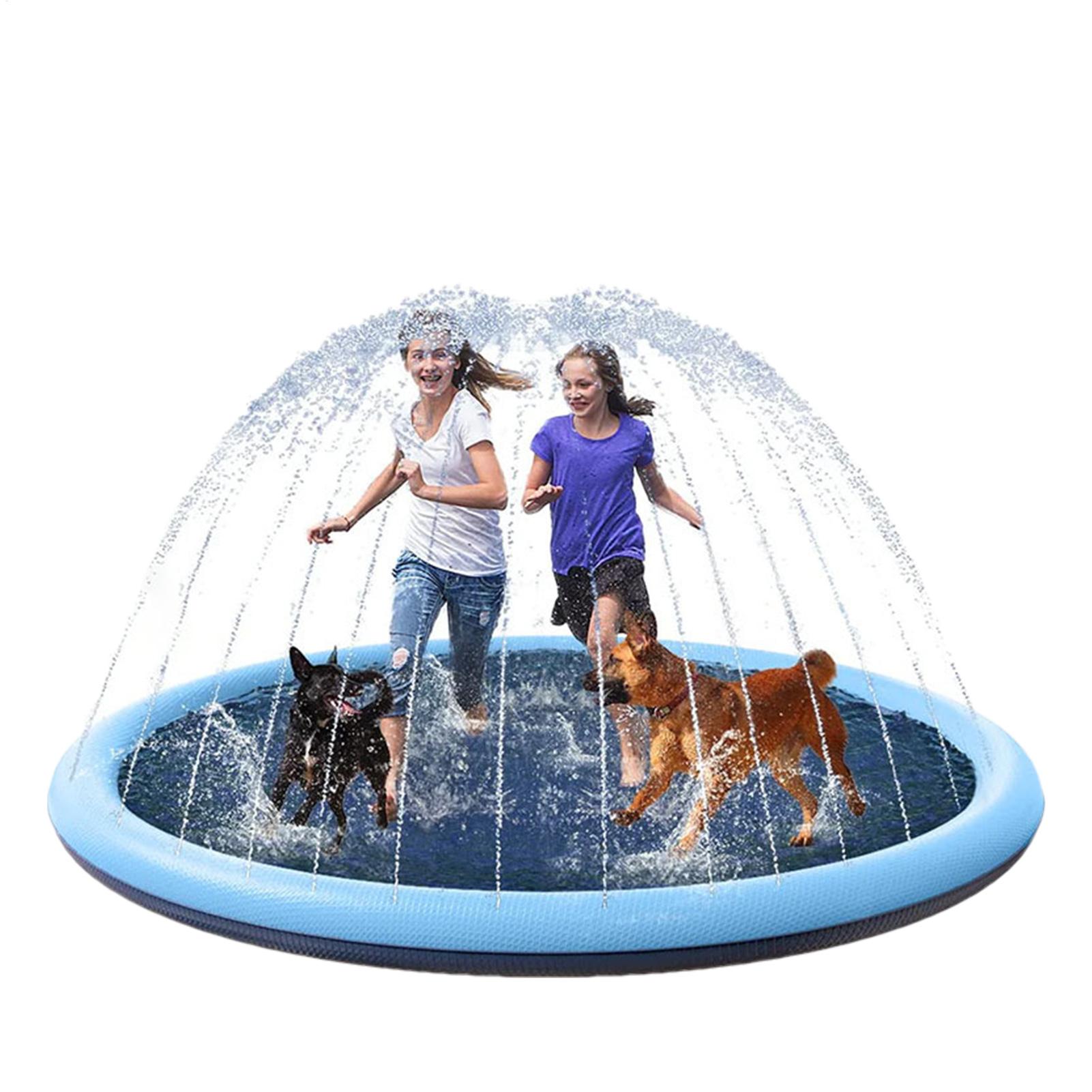 Kids Sprinkler Play Mat with S - Sprinkler Splash Pad 评论和价格