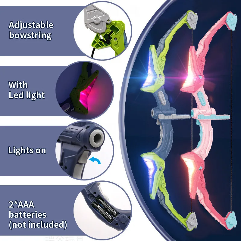 Light Up Archery Toy Kids Bow  - Kids Indoor Outdoor Games 评论和价格