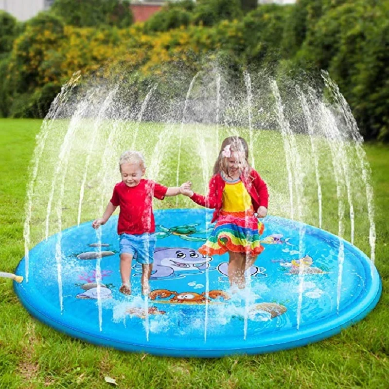 100/170cm Kids Inflatable Wate - Sprinkler Splash Pad 评论和价格