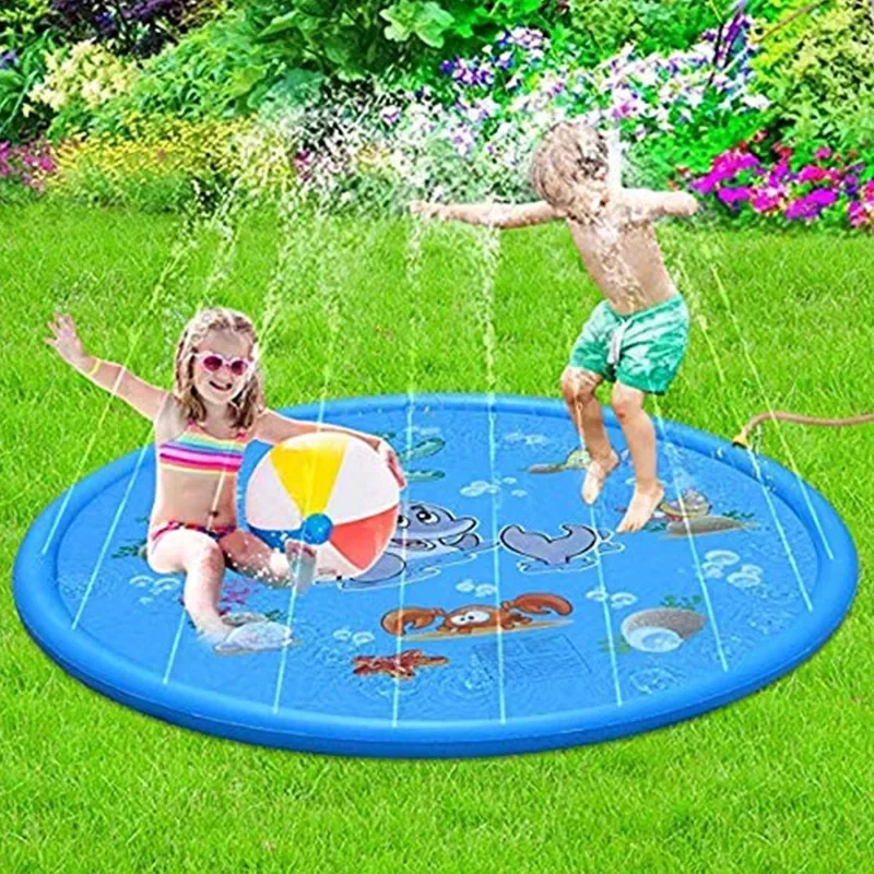 100/170cm Kids Inflatable Wate - Sprinkler Splash Pad 评论和价格