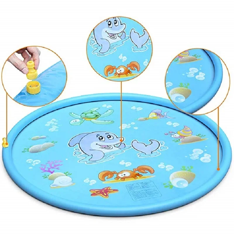100/170cm Kids Inflatable Wate - Sprinkler Splash Pad 评论和价格