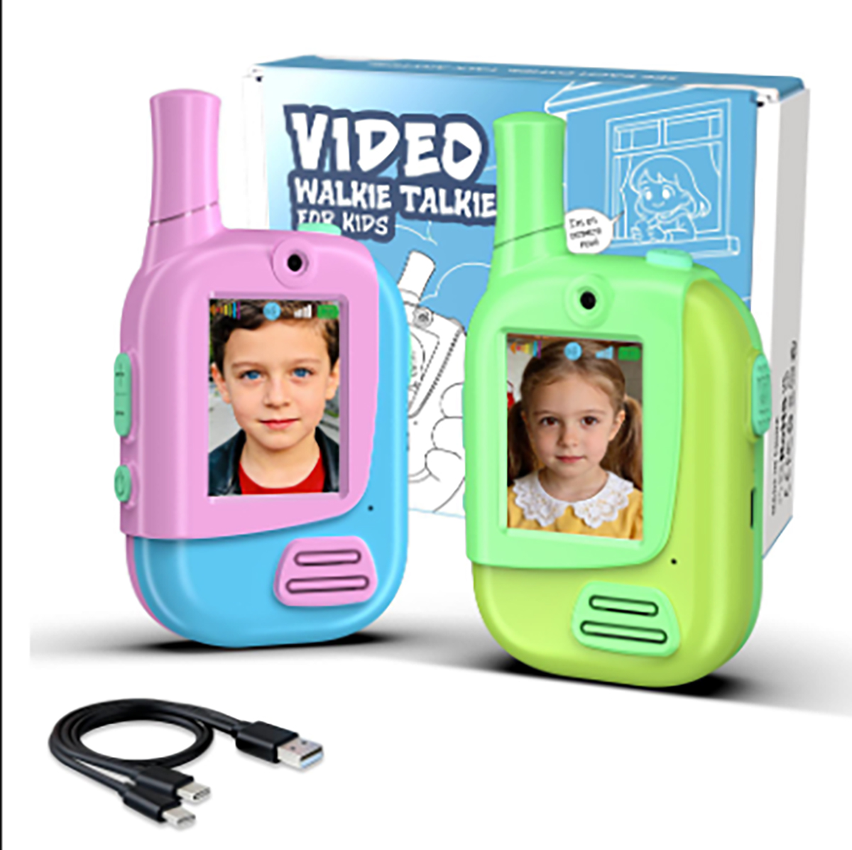 2 Pack Rechargeable Kids Video - Kids Indoor Outdoor Games 评论和价格