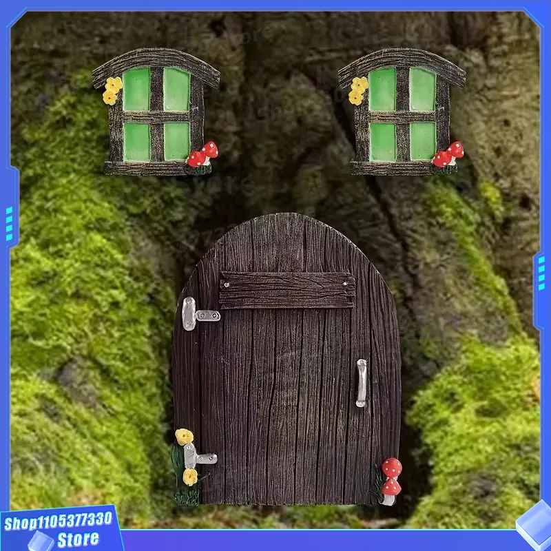 Miniature Fairy Door Sculpture - Kids Outdoor Fairy Garden 评论和价格