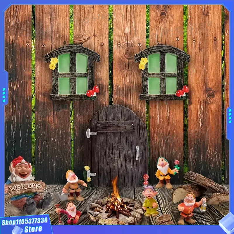 Miniature Fairy Door Sculpture - Kids Outdoor Fairy Garden 评论和价格