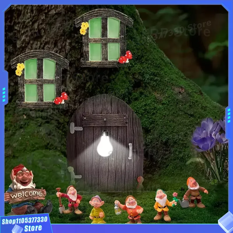 Miniature Fairy Door Sculpture - Kids Outdoor Fairy Garden 评论和价格
